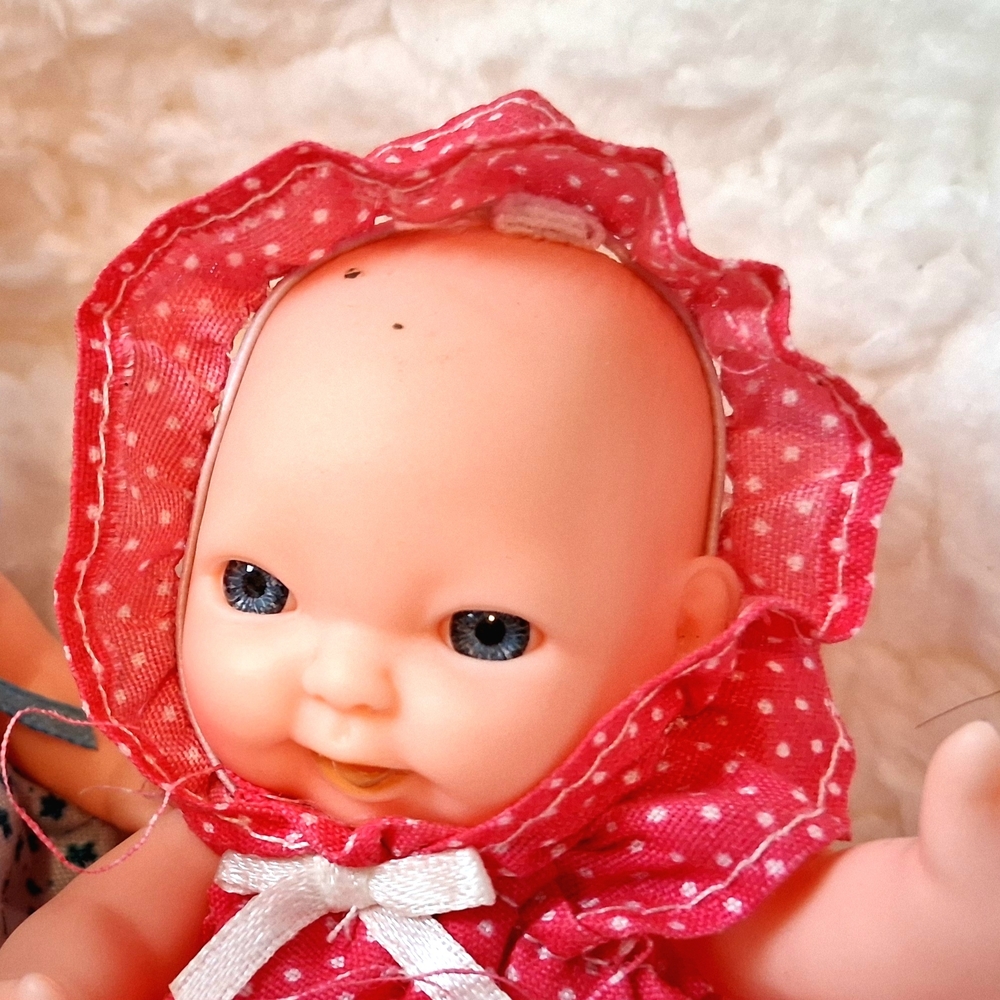 Pink Polka Dot Baby Doll in Pink Outfit - Kids Toys 5 Dolls